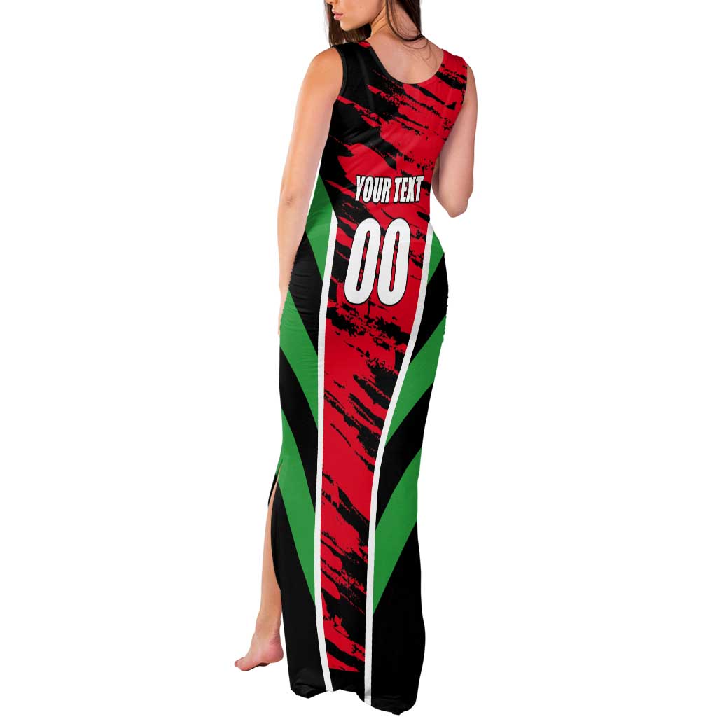 Custom Football Martinique Tank Maxi Dress Les Matinino Go Champion