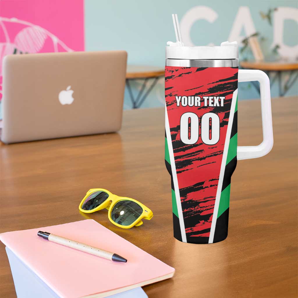 Custom Football Martinique Tumbler With Handle Les Matinino Go Champion