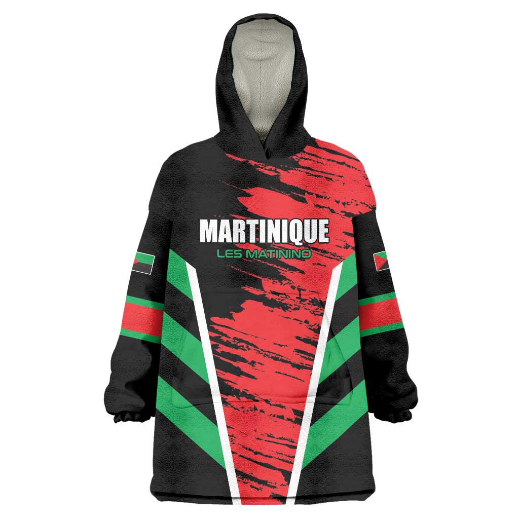 Custom Football Martinique Wearable Blanket Hoodie Les Matinino Go Champion