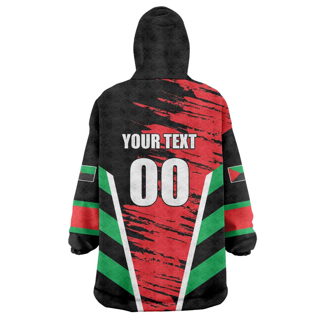 Custom Football Martinique Wearable Blanket Hoodie Les Matinino Go Champion