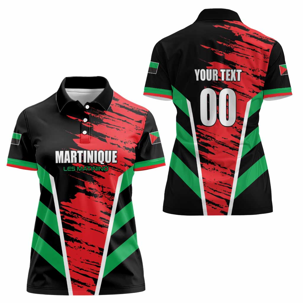 Custom Football Martinique Women Polo Shirt Les Matinino Go Champion