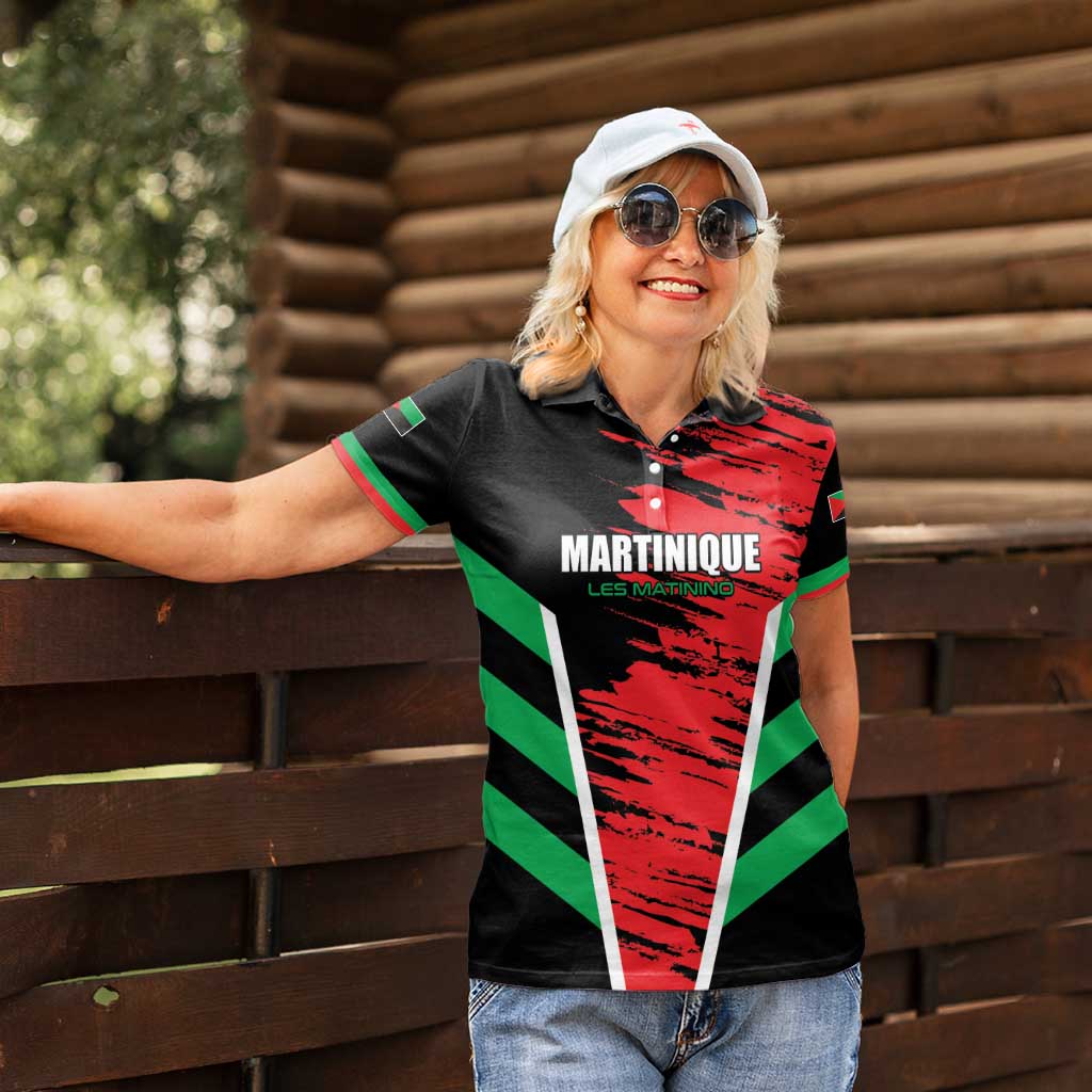 Custom Football Martinique Women Polo Shirt Les Matinino Go Champion