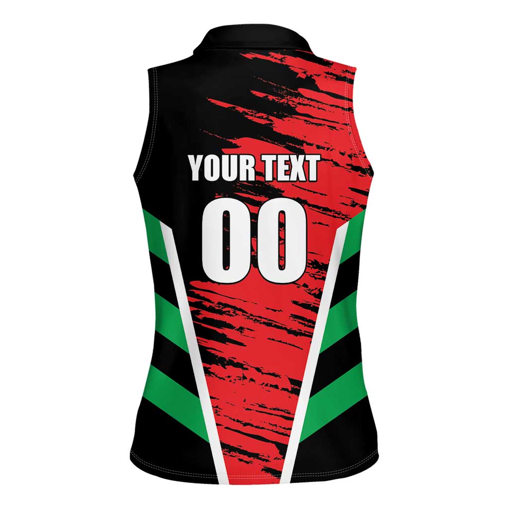 Custom Football Martinique Women Sleeveless Polo Shirt Les Matinino Go Champion