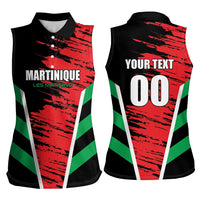 Custom Football Martinique Women Sleeveless Polo Shirt Les Matinino Go Champion