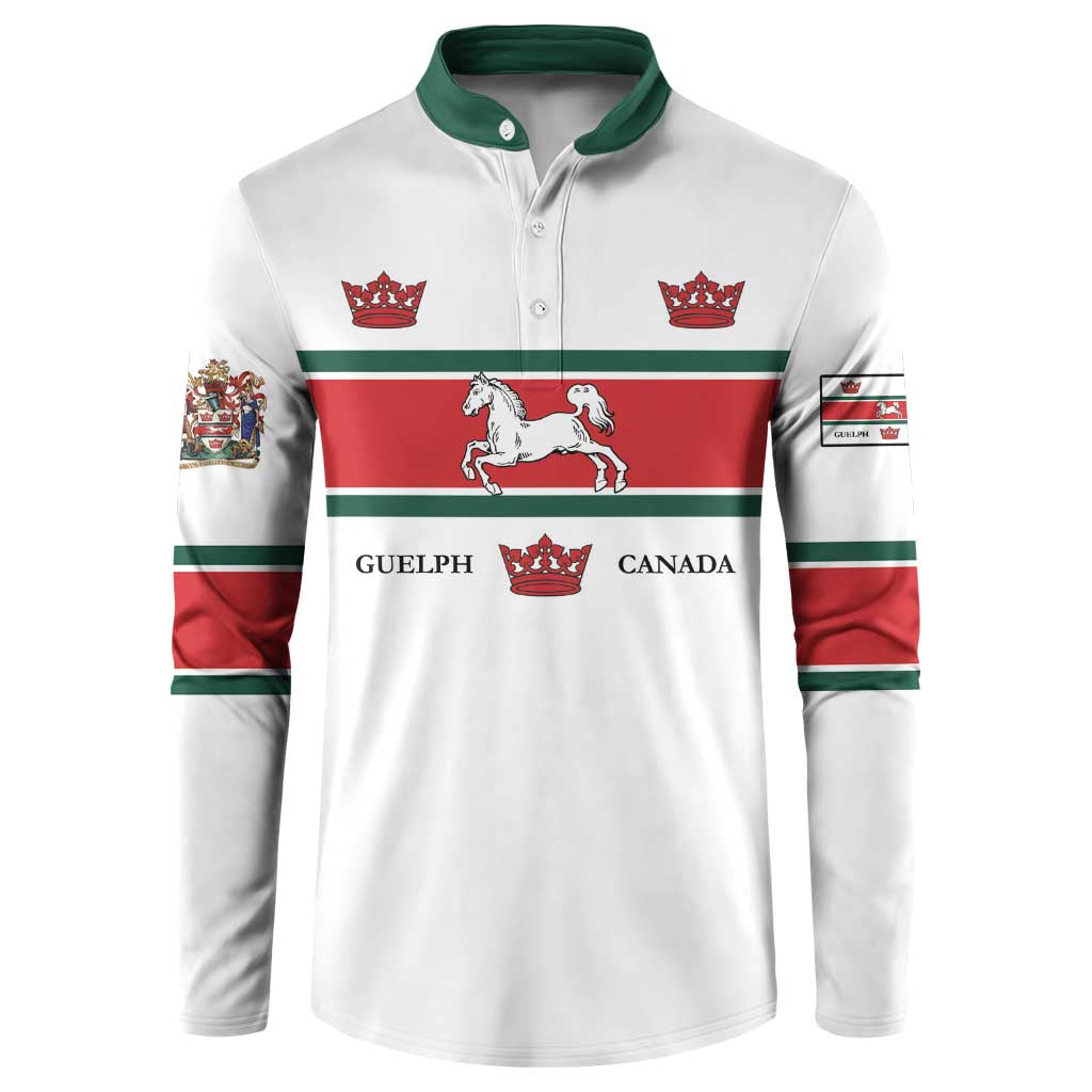 Personalised Canada Guelph Button Sweatshirt The Royal City Simple Style