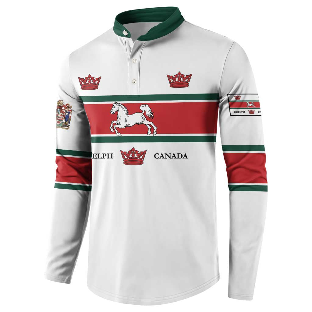 Personalised Canada Guelph Button Sweatshirt The Royal City Simple Style
