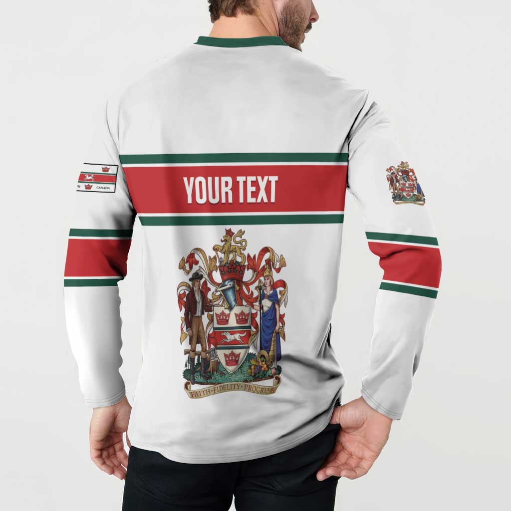 Personalised Canada Guelph Button Sweatshirt The Royal City Simple Style