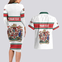 Personalised Canada Guelph Couples Matching Long Sleeve Bodycon Dress and Hawaiian Shirt The Royal City Simple Style