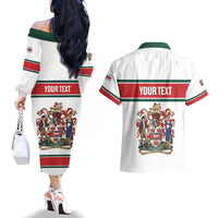Personalised Canada Guelph Couples Matching Off The Shoulder Long Sleeve Dress and Hawaiian Shirt The Royal City Simple Style