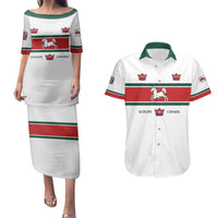 Personalised Canada Guelph Couples Matching Puletasi and Hawaiian Shirt The Royal City Simple Style