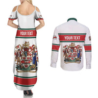 Personalised Canada Guelph Couples Matching Summer Maxi Dress and Long Sleeve Button Shirt The Royal City Simple Style
