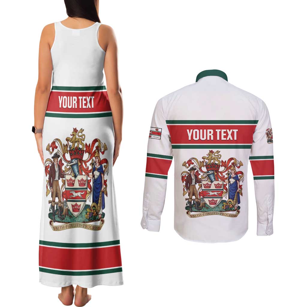 Personalised Canada Guelph Couples Matching Tank Maxi Dress and Long Sleeve Button Shirt The Royal City Simple Style