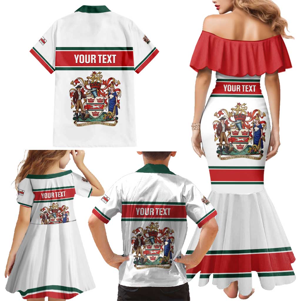 Personalised Canada Guelph Family Matching Mermaid Dress and Hawaiian Shirt The Royal City Simple Style