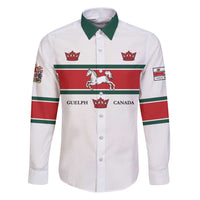 Personalised Canada Guelph Family Matching Puletasi and Hawaiian Shirt The Royal City Simple Style