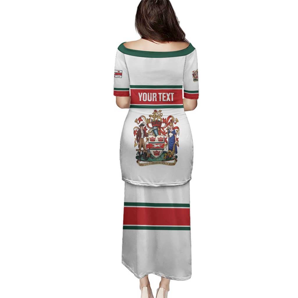 Personalised Canada Guelph Family Matching Puletasi and Hawaiian Shirt The Royal City Simple Style