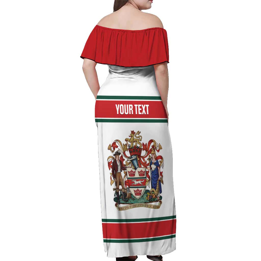 Personalised Canada Guelph Off Shoulder Maxi Dress The Royal City Simple Style