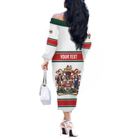 Personalised Canada Guelph Off The Shoulder Long Sleeve Dress The Royal City Simple Style