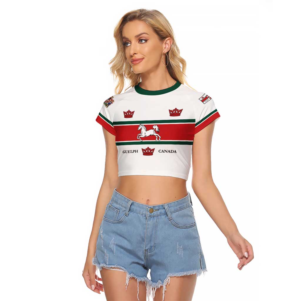 Personalised Canada Guelph Raglan Cropped T Shirt The Royal City Simple Style