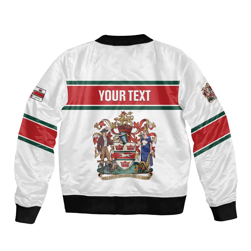 Personalised Canada Guelph Sleeve Zip Bomber Jacket The Royal City Simple Style