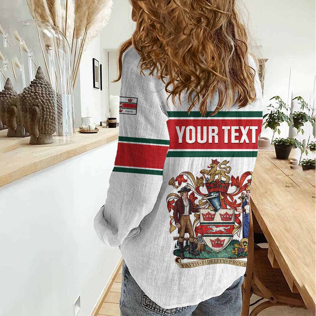 Personalised Canada Guelph Women Casual Shirt The Royal City Simple Style