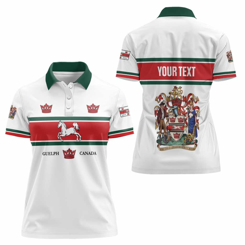 Personalised Canada Guelph Women Polo Shirt The Royal City Simple Style