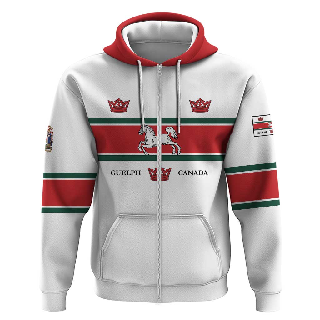 Personalised Canada Guelph Zip Hoodie The Royal City Simple Style