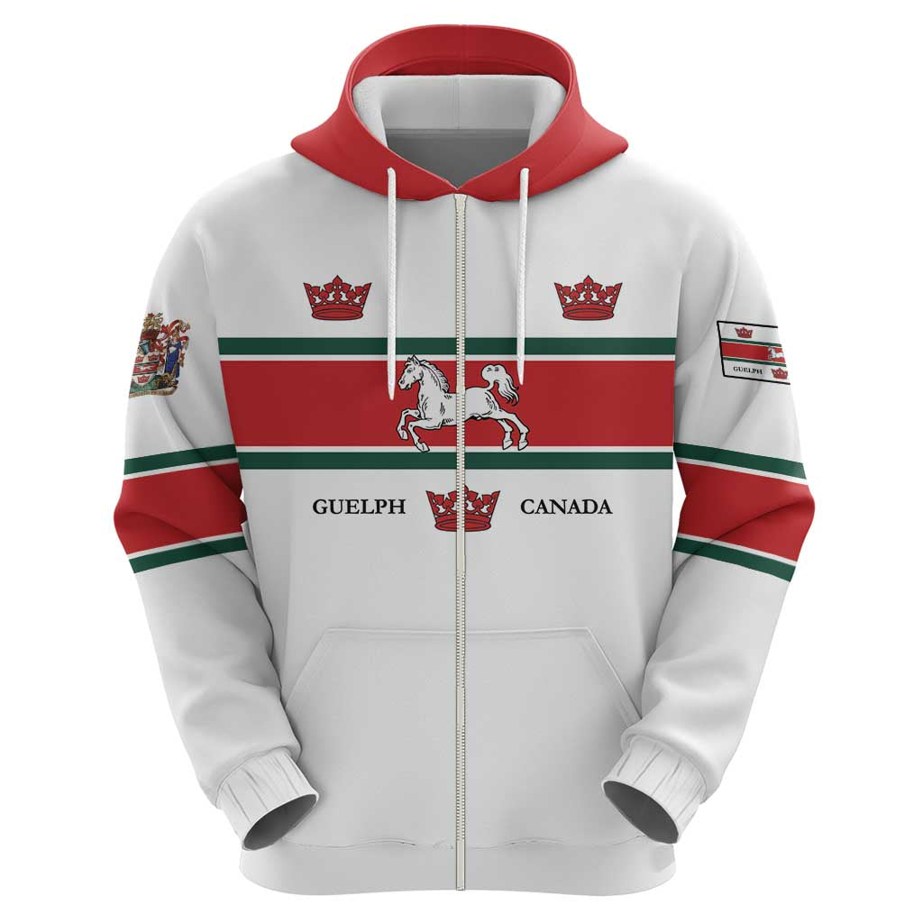 Personalised Canada Guelph Zip Hoodie The Royal City Simple Style
