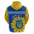 Ukraine Hoodie Ukrainian Coat Of Arms With Sunflower - Wonder Print Shop
