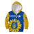 Ukraine Kid Hoodie Ukrainian Coat Of Arms With Sunflower - Wonder Print Shop
