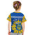 Ukraine Kid T Shirt Ukrainian Coat Of Ams With Sunflower - Wonder Print Shop