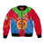 Eritrea Bomber Jacket Eritrean Emblem Flag Mix African Pattern - Wonder Print Shop