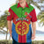 Eritrea Hawaiian Shirt Eritrean Emblem Flag Mix African Pattern - Wonder Print Shop