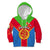 Eritrea Kid Hoodie Eritrean Emblem Flag Mix African Pattern - Wonder Print Shop