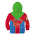 Eritrea Kid Hoodie Eritrean Emblem Flag Mix African Pattern - Wonder Print Shop