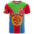 Eritrea T Shirt Eritrean Emblem Flag Mix African Pattern - Wonder Print Shop