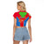 Custom Eritrea Raglan Cropped T Shirt Eritrean Emblem Flag Mix African Pattern - Wonder Print Shop