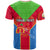 Custom Eritrea T Shirt Eritrean Emblem Flag Mix African Pattern - Wonder Print Shop