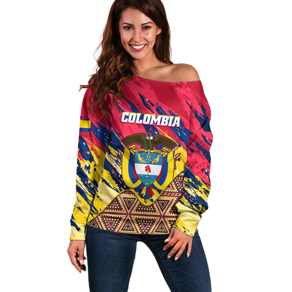 colombia-off-shoulder-sweater-colombian-tribal-seamless-patterns
