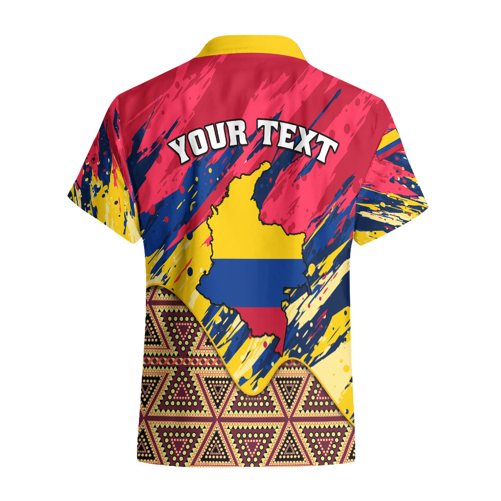 Personalised Colombia Hawaiian Shirt Colombian Tribal Seamless Patterns - Wonder Print Shop