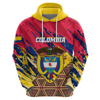 Personalised Colombia Hoodie Colombian Tribal Seamless Patterns - Wonder Print Shop
