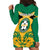 Jamaica Football Hoodie Dress Reggae Girlz Lion Sporty Style - Wonder Print Shop