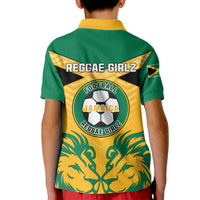 Jamaica Football Kid Polo Shirt Reggae Girlz Lion Sporty Style - Wonder Print Shop
