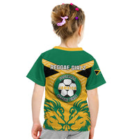 Jamaica Football Kid T Shirt Reggae Girlz Lion Sporty Style - Wonder Print Shop
