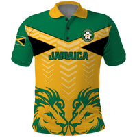 Jamaica Football Polo Shirt Reggae Girlz Lion Sporty Style - Wonder Print Shop