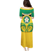 Jamaica Football Puletasi Reggae Girlz Lion Sporty Style - Wonder Print Shop