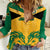 Jamaica Football Women Casual Shirt Reggae Girlz Lion Sporty Style - Wonder Print Shop