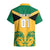 Personalised Jamaica Football Hawaiian Shirt Reggae Girlz Lion Sporty Style - Wonder Print Shop