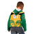 Personalised Jamaica Football Kid Hoodie Reggae Girlz Lion Sporty Style - Wonder Print Shop