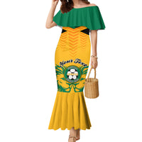 Personalised Jamaica Football Mermaid Dress Reggae Girlz Lion Sporty Style - Wonder Print Shop