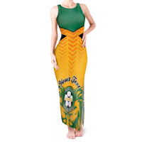 Personalised Jamaica Football Tank Maxi Dress Reggae Girlz Lion Sporty Style - Wonder Print Shop